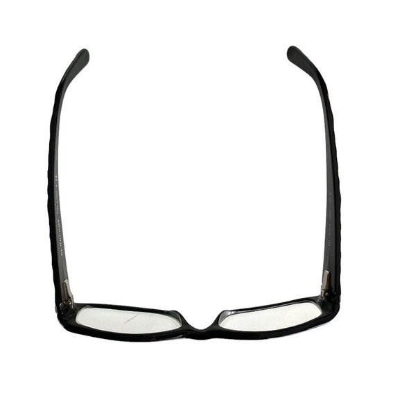 Burberry Black Rectangular Prescription Eyeglasses Geometric Quilted Design - Picture 6 of 11